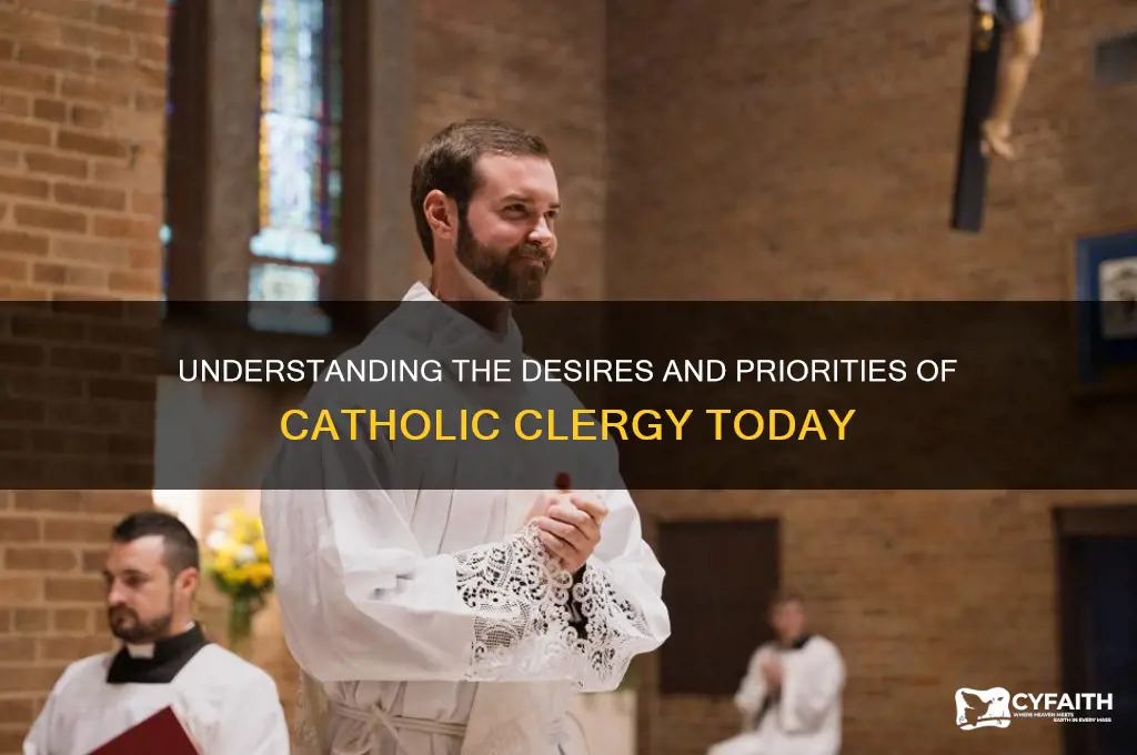 what do catholic clergy wants