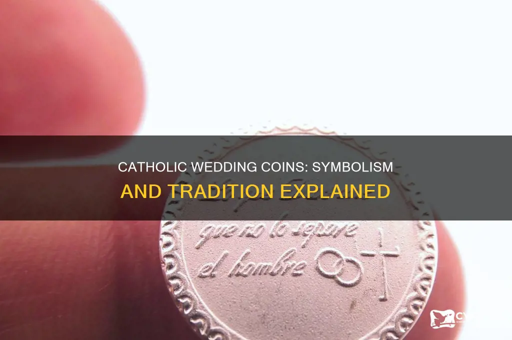 what do catholic coins at weddings symbloize