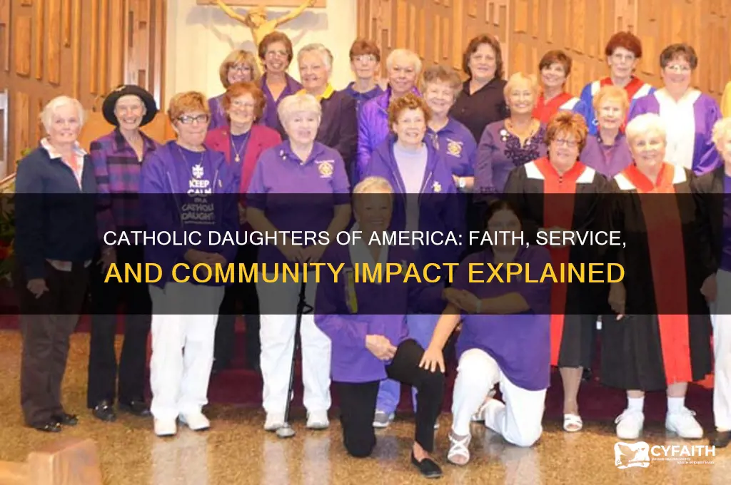 what do catholic daughters of america do