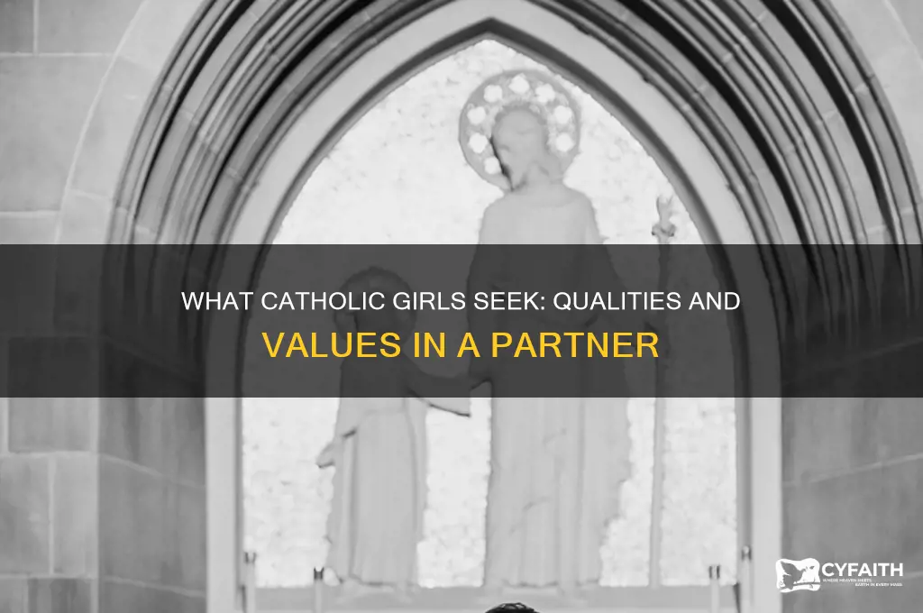 what do catholic girls look for in a guy