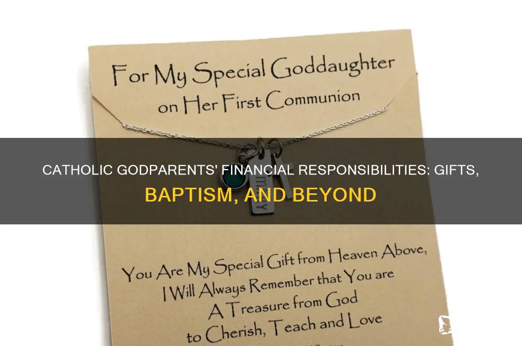 what do catholic godparents pay for