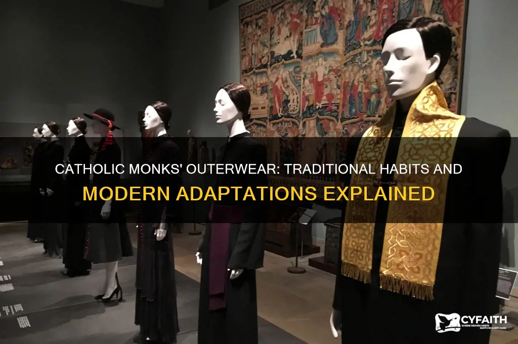 what do catholic monks wear outside