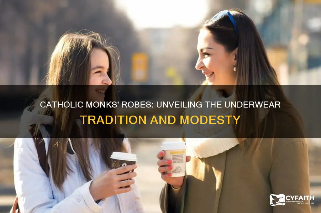 what do catholic monks wear under their robes