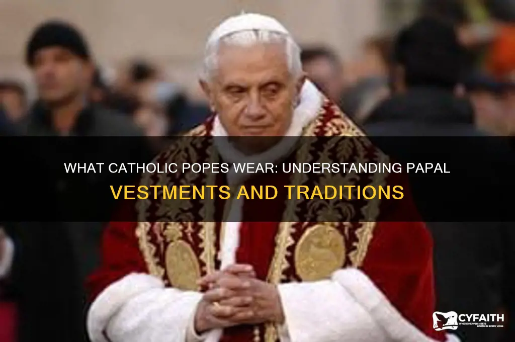 what do catholic popes wear