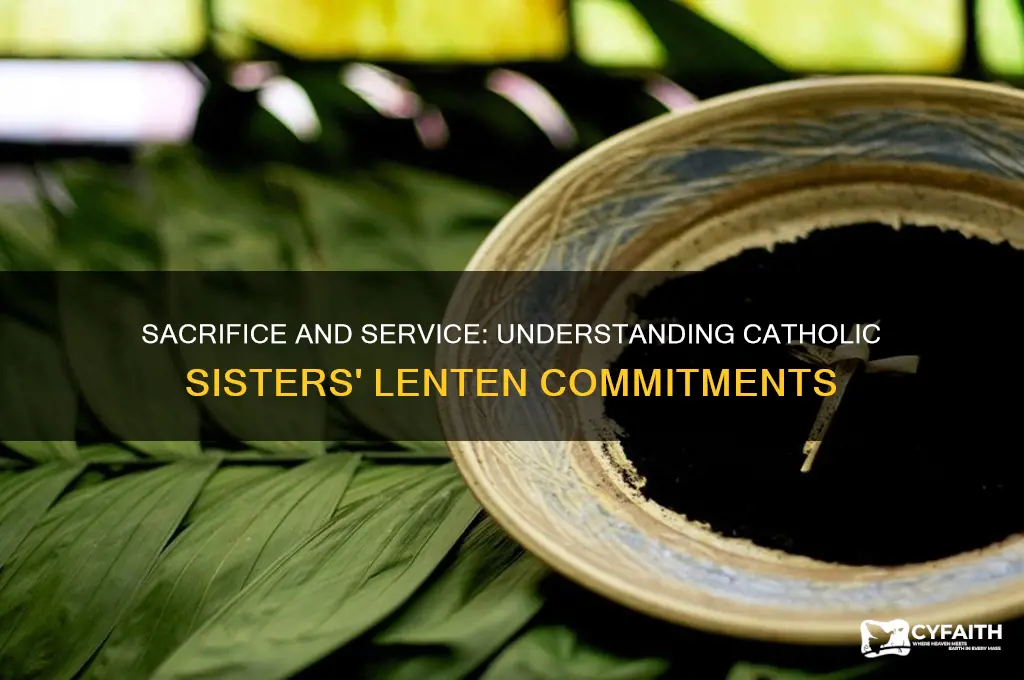 what do catholic sisters give up