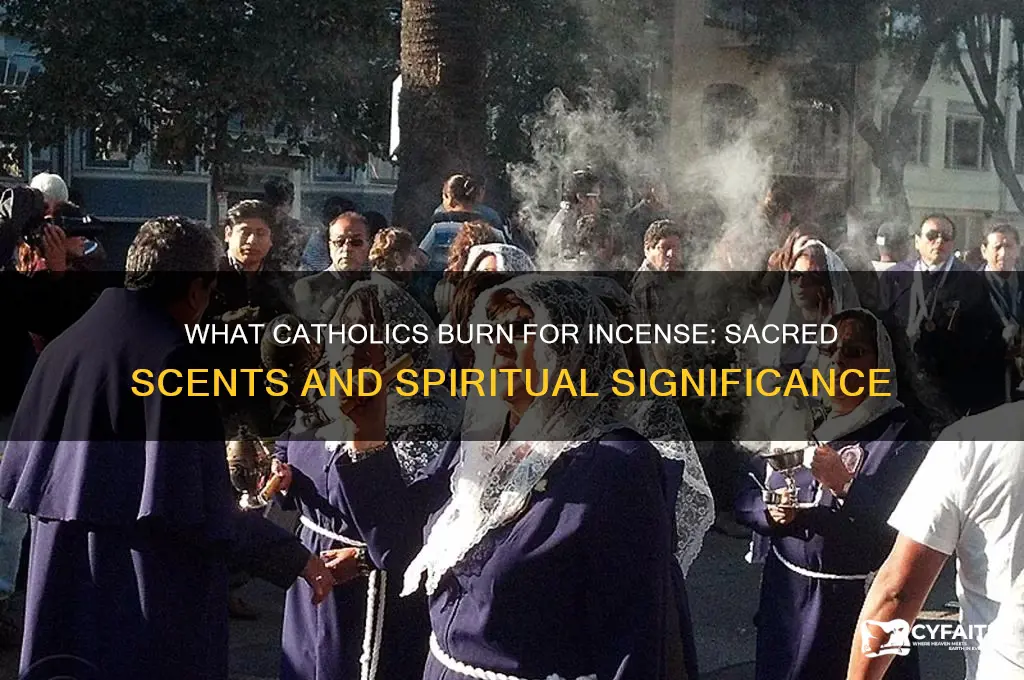 what do catholics burn for incense