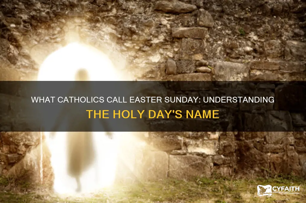 what do catholics call easter sunday