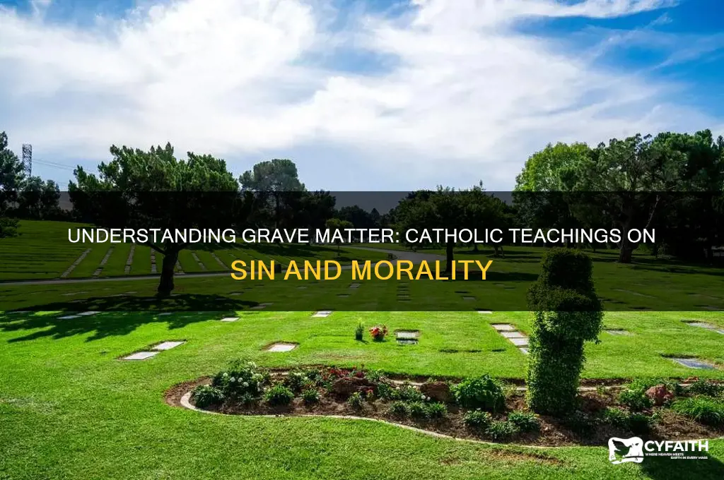 what do catholics consider grave matter