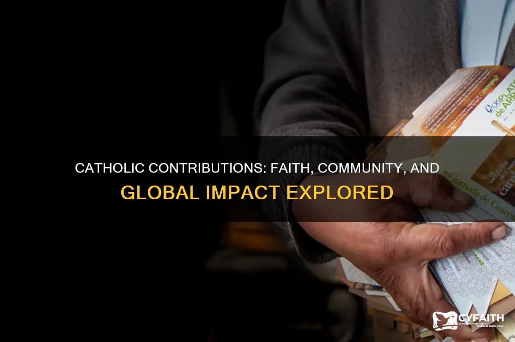 what do catholics contribute to