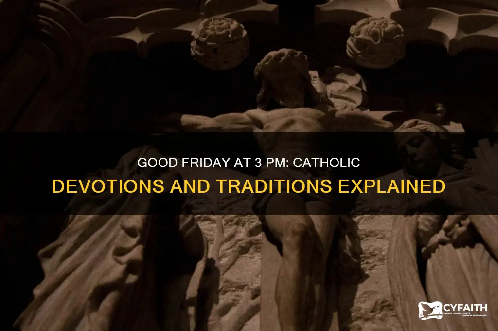 what do catholics do at 3pm on good friday