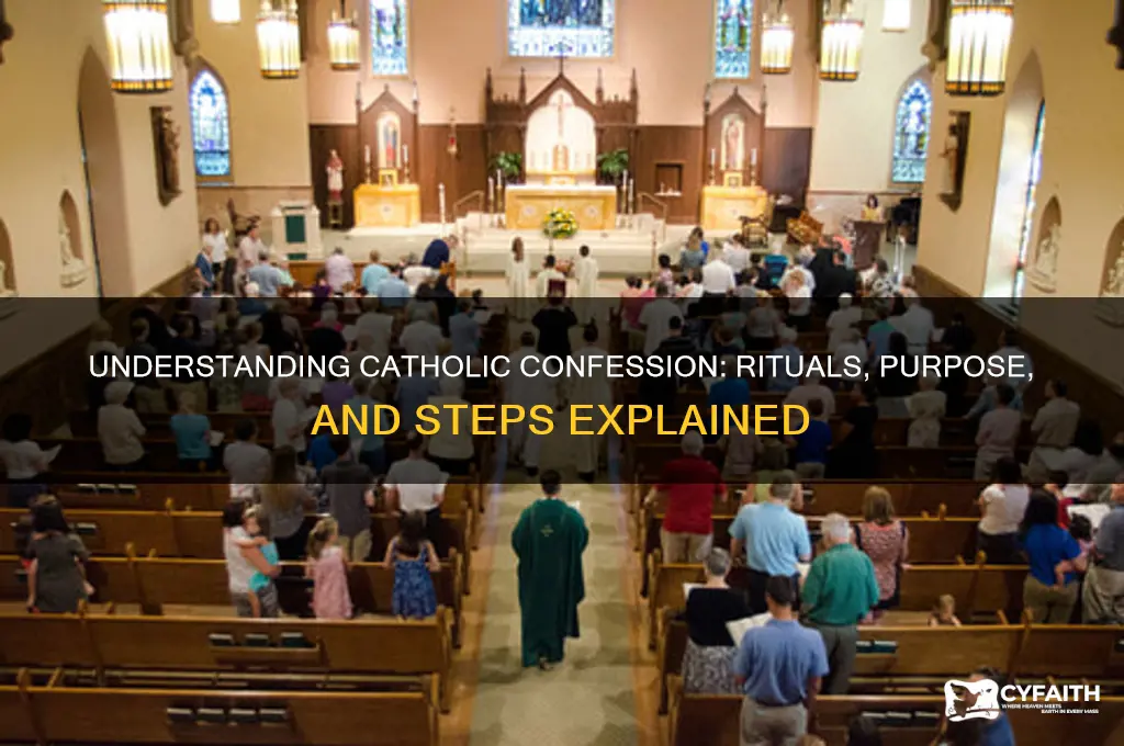 what do catholics do at confession