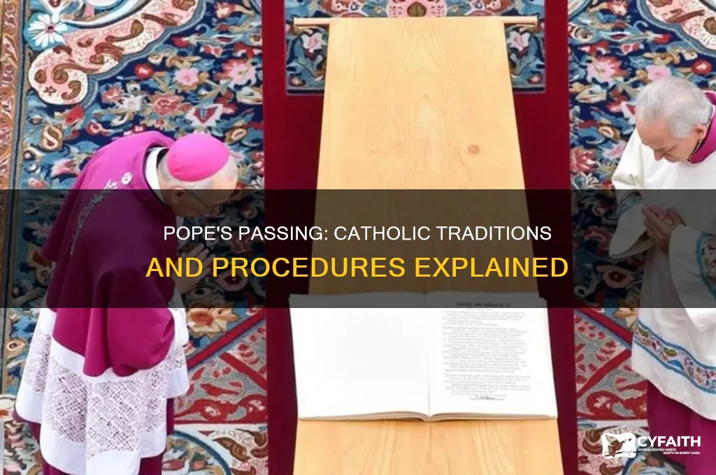 what do catholics do if the pope dies