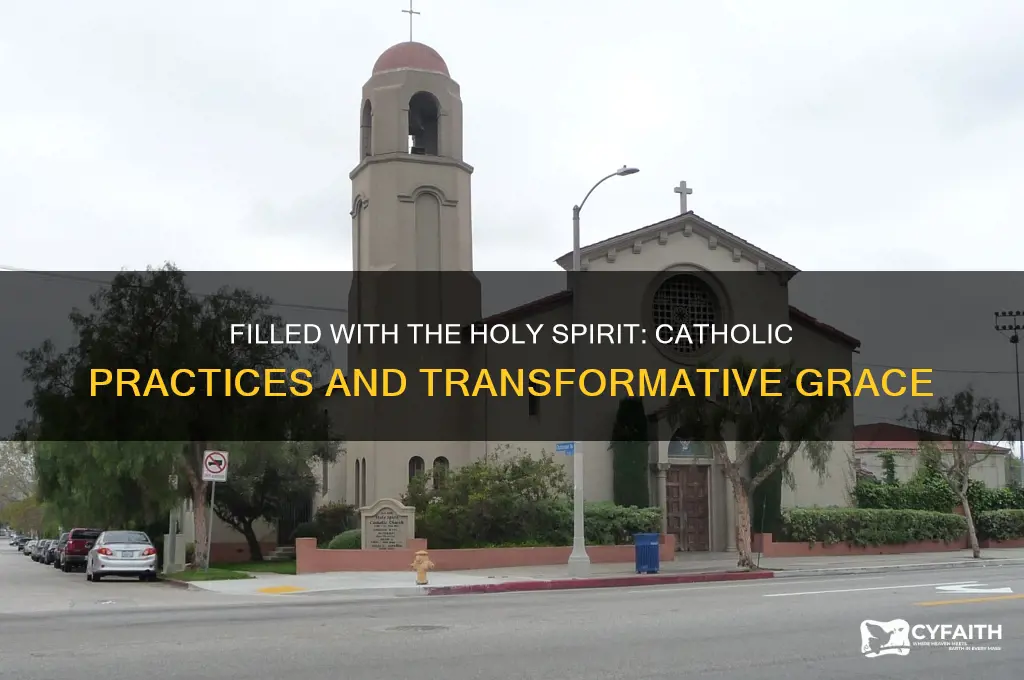 what do catholics do when filled with the holy spirit