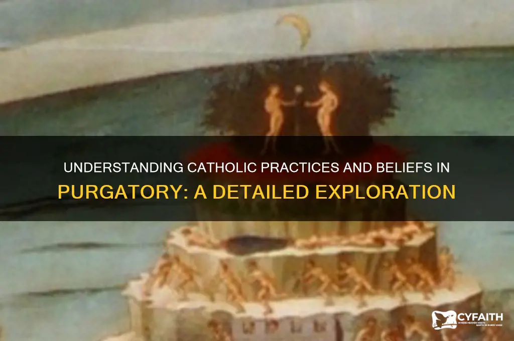 what do catholics do while in pergatory