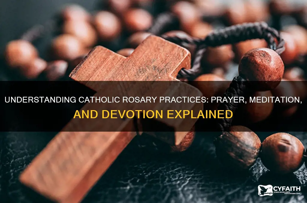 what do catholics do with a rosary