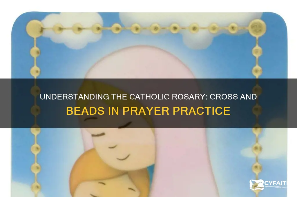 what do catholics do with the cross with each bead