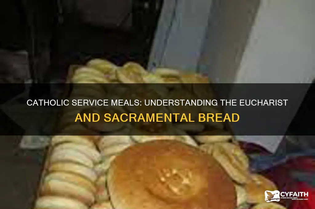 what do catholics eat at service