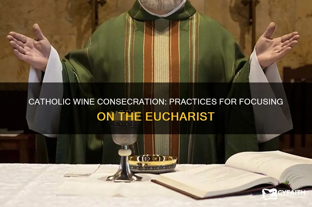 what do catholics have to do to concentrate the wine