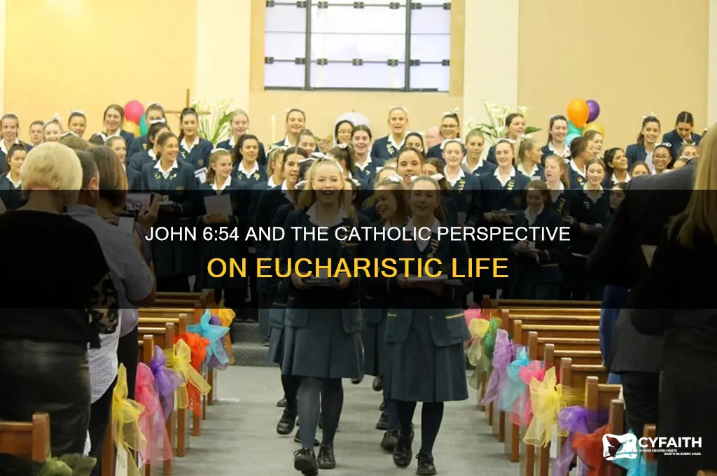 what do catholics say about john 6 54