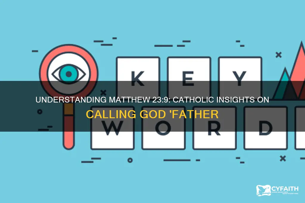 what do catholics say about matthew 23 9 father