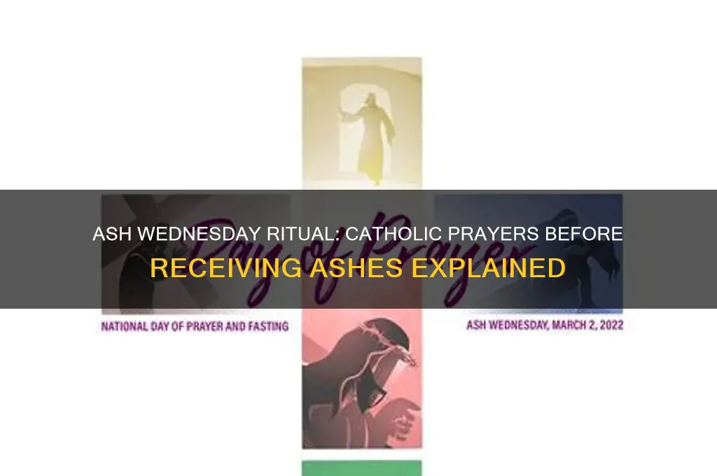 what do catholics say before receiving ashes on ash wednesday