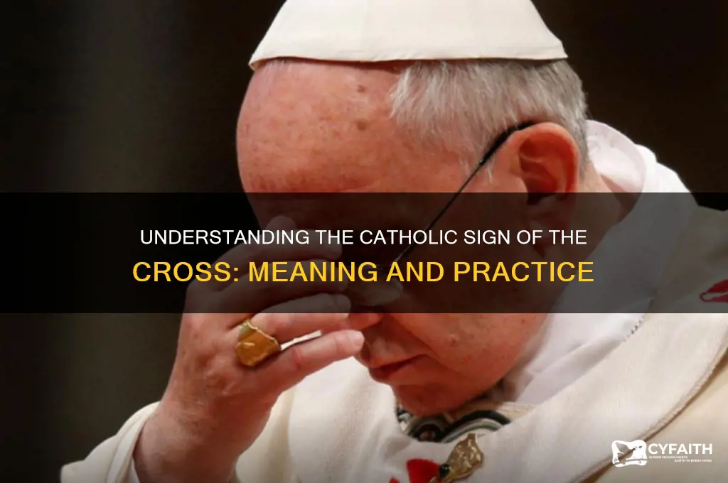 what do catholics say crossing themselves