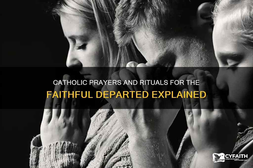 what do catholics say over the dead