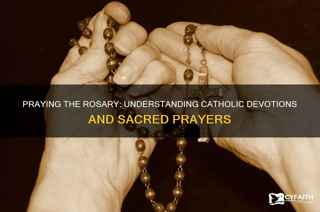 what do catholics say when they say the rosary