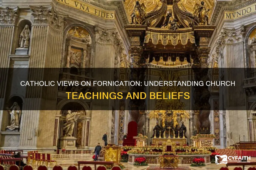what do catholics think about fornication