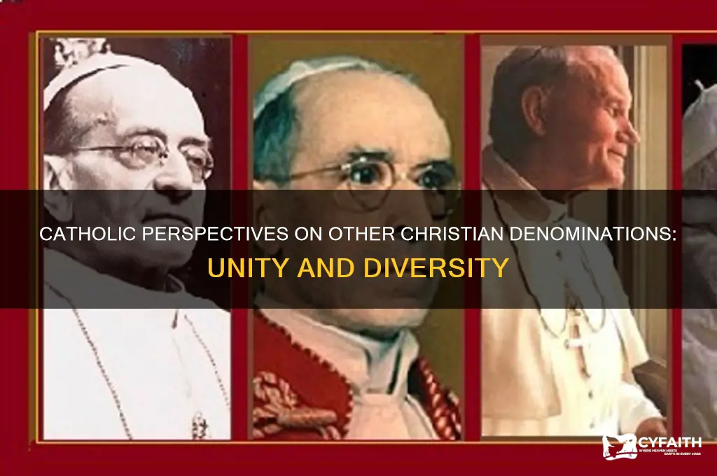 what do catholics think about other denominations