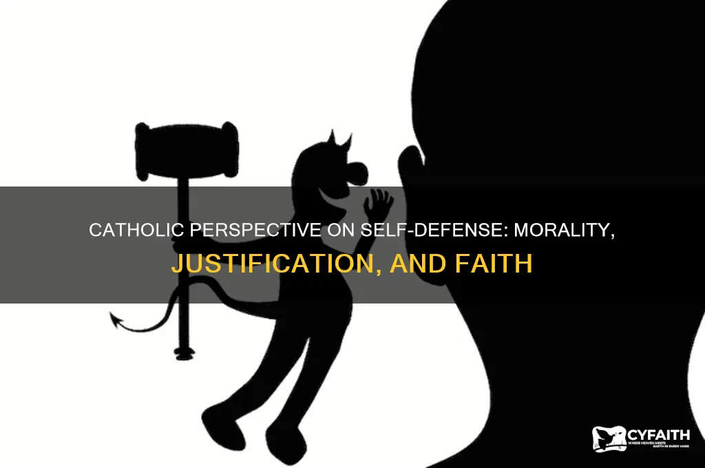 what do catholics think about self defense