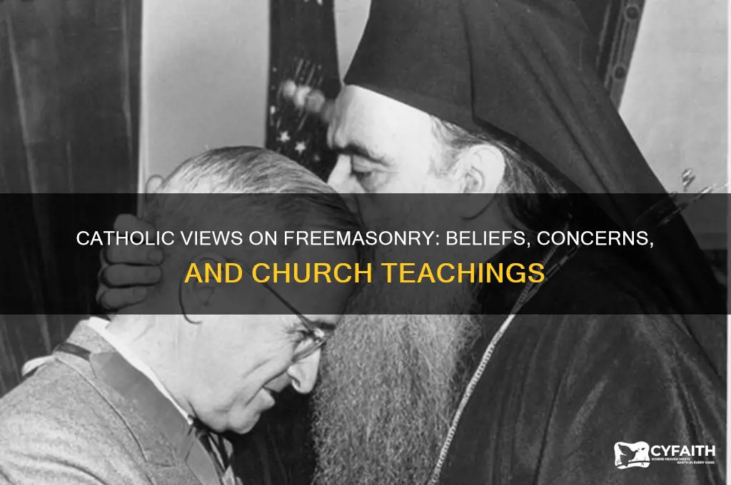 what do catholics think ahout freemason