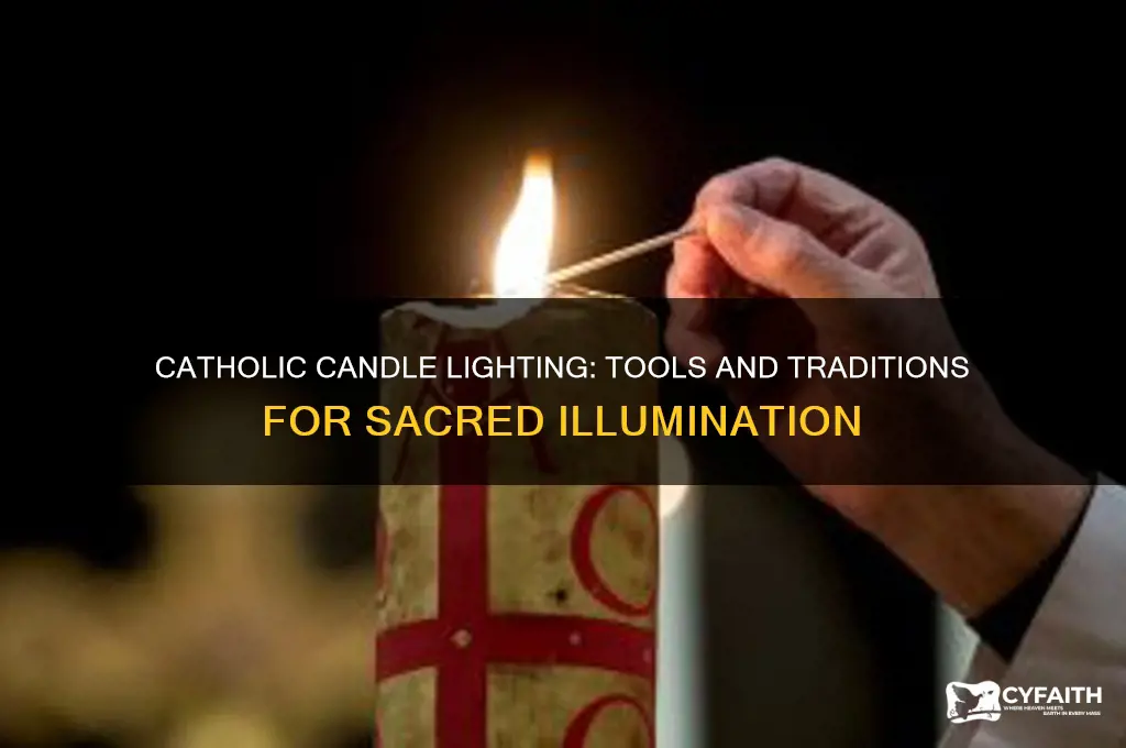 what do catholics use to light candles