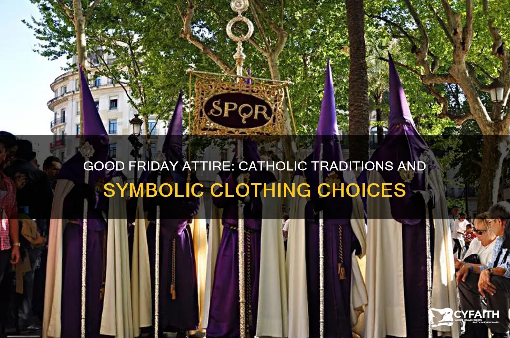 what do catholics wear on good friday