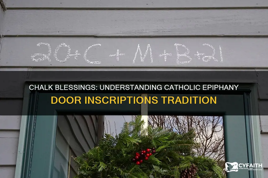 what do catholics write above the door in chalk