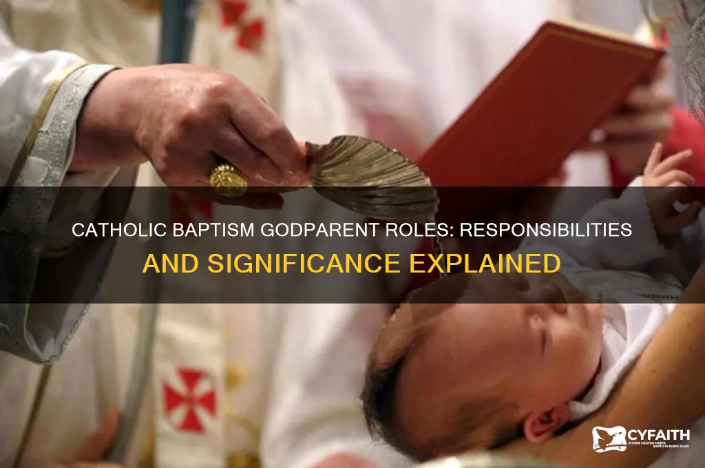 what do godparents do at a catholic baptism
