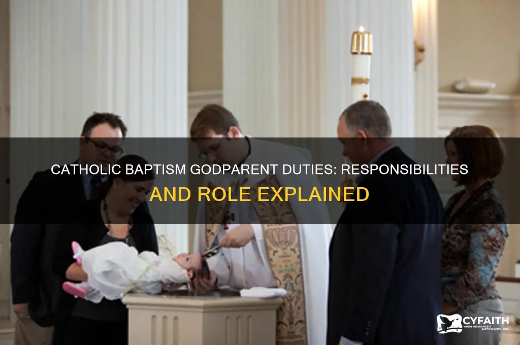 what do godparents have to do at a catholic baptism