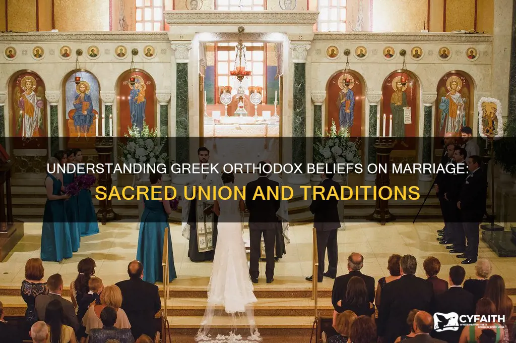 what do greek orthodox believe abot marriage