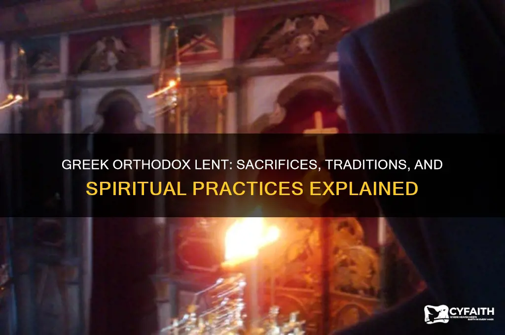 what do greek orthodox give up for lent