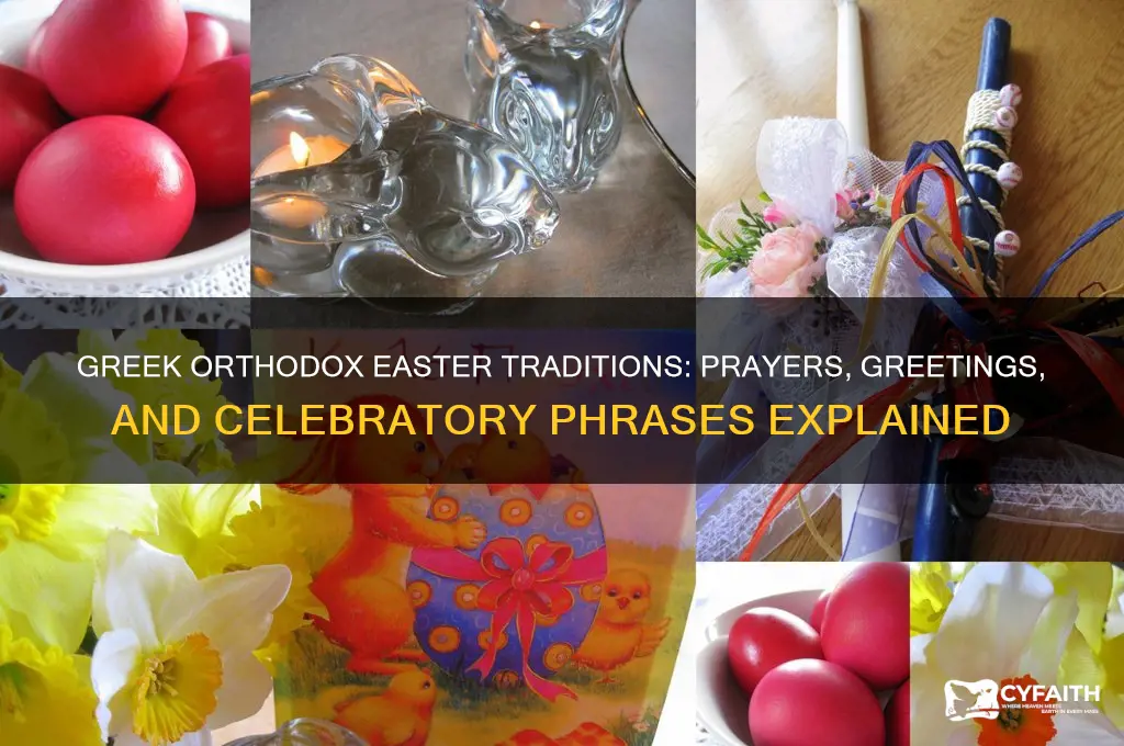 what do greek orthodox say at easter