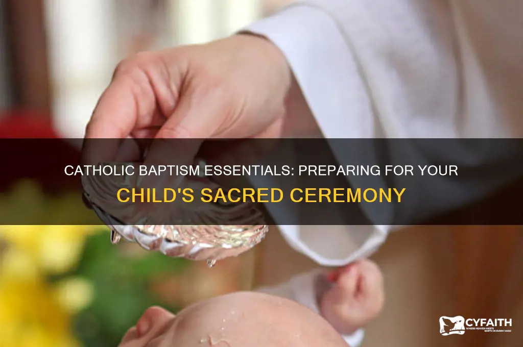 what do i need for a catholic baptism