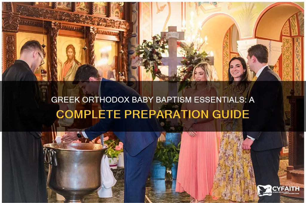 what do i need for greek orthodox baby baptism