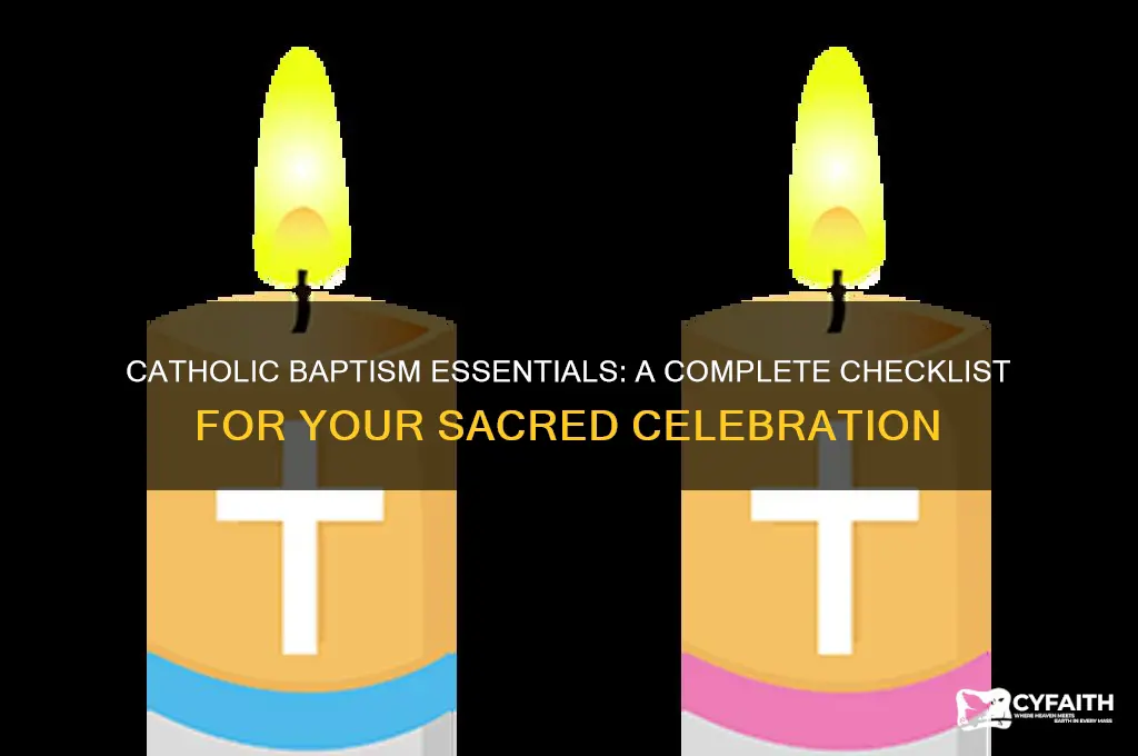 what do i need to buy for a catholic baptism