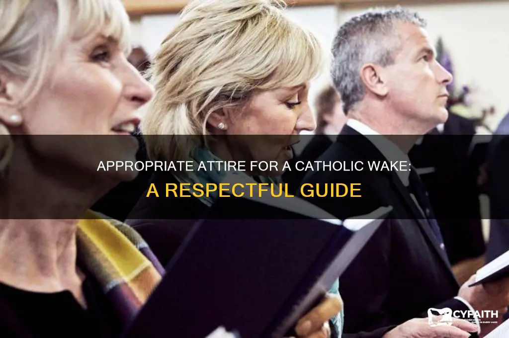 what do i wear to a catholic wake
