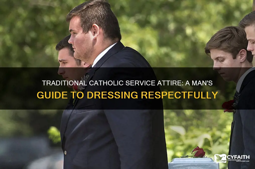 what do i wear to a traditional catholic service man