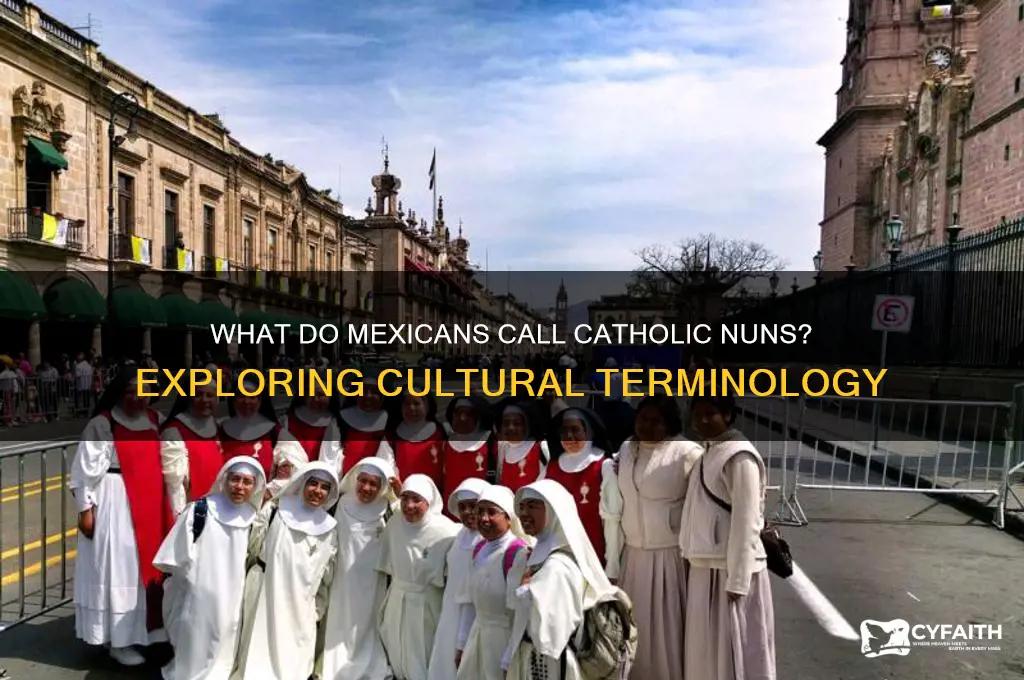 what do mexicans call catholic nuns