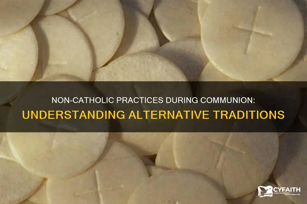what do non catholics do during communion