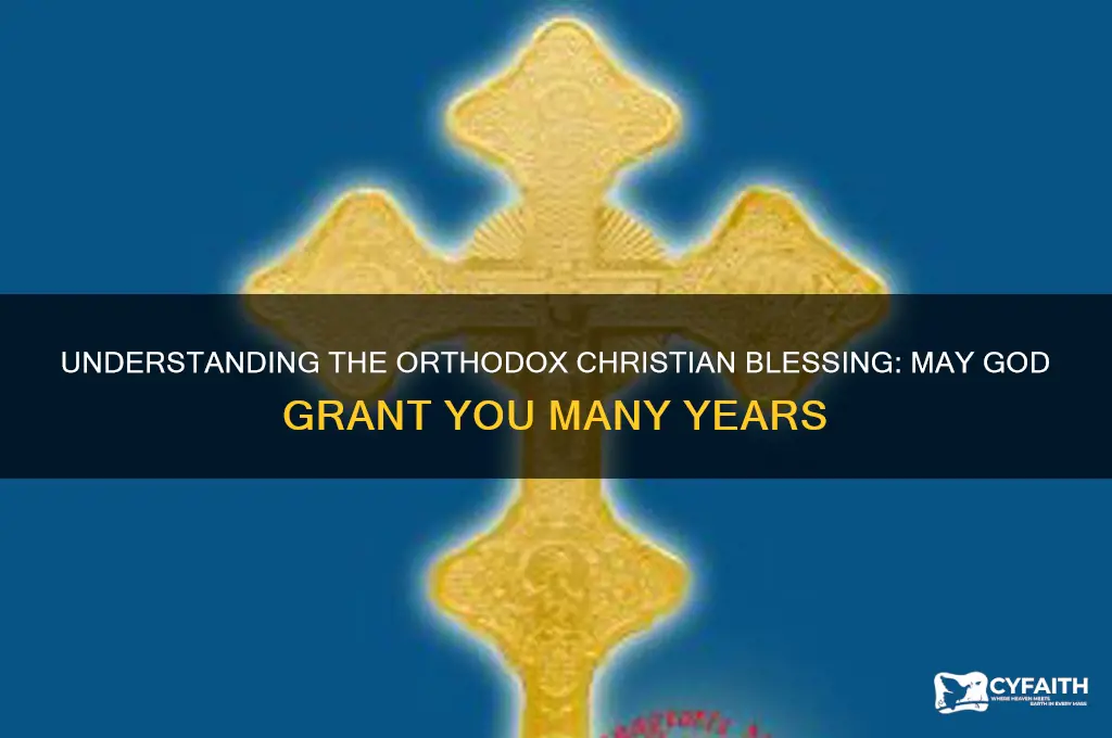 what do orthodox christians may god grant you many years