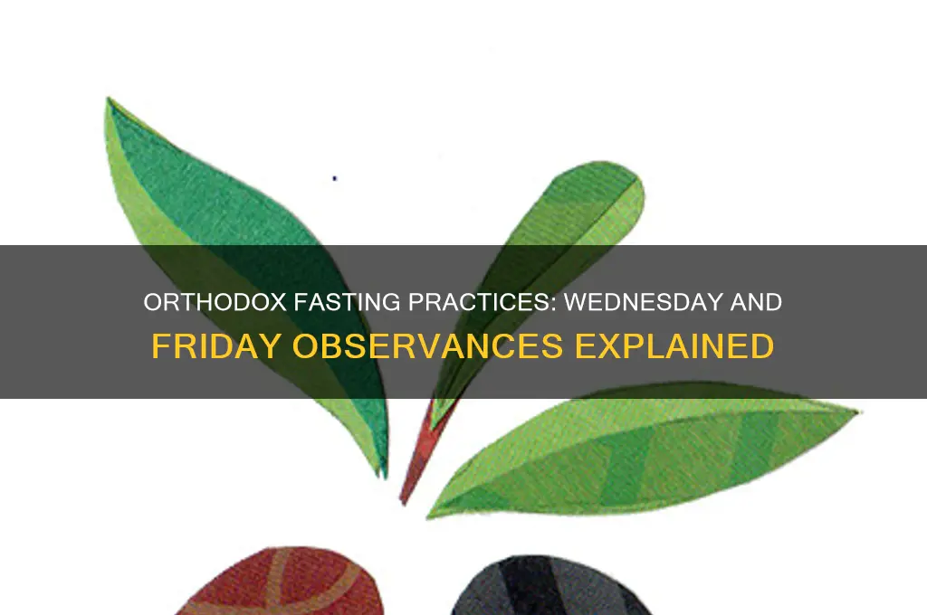 what do orthodox fadt on wednesdays and fridays