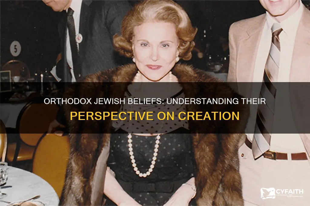 what do orthodox jews believe about creation